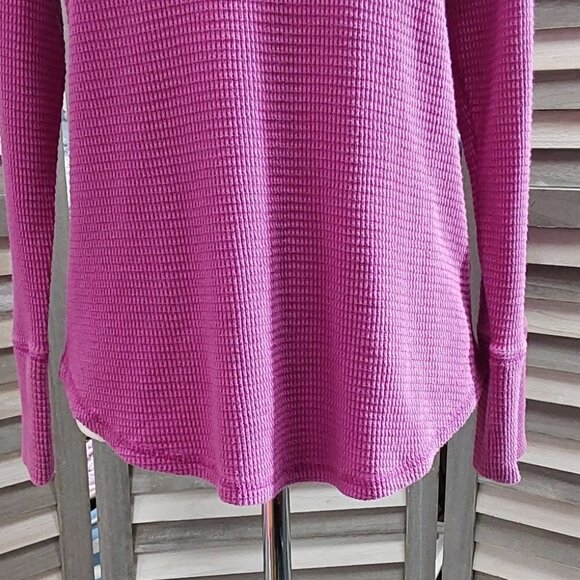 Women's Long Sleeve Notch Neck Thermal Top | Knox Rose | X Large - Picture 2 of 12